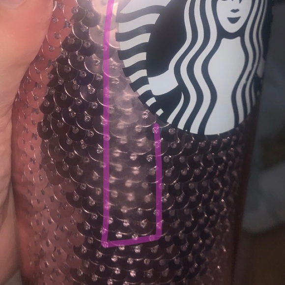Starbucks Pink and White Sequin Iridescent Tumblers - Picture 4 of 7